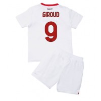 AC Milan Olivier Giroud #9 Fotballklær Bortedraktsett Barn 2022-23 Kortermet (+ korte bukser)